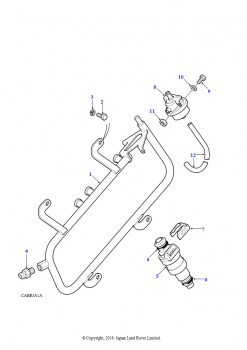 Форсунки и трубки (V8, EFI, бензин)