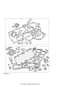 Комплект прокладок (V8, EFI, бензин)