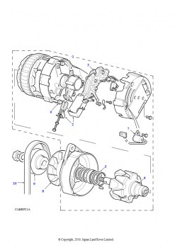 Генератор переменного тока Lucas A127 (V8, EFI, бензин)