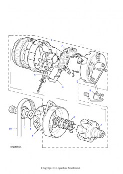 Генератор переменного тока Lucas A133 (V8, EFI, бензин)