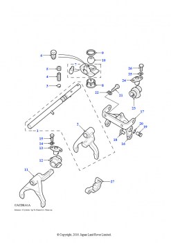 Селекторы и вилки (4 цилиндра, 5-скоростная, 4 цилиндра, Механическая коробка передач)