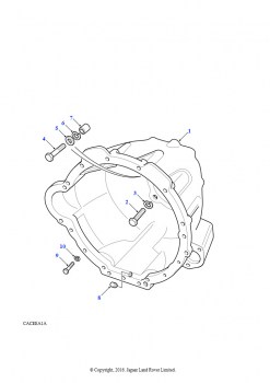 Колоколообразный кожух (V8 бензиновый, 5-ступ. мех. коробка передач)