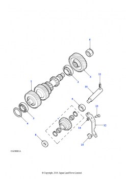 Промежуточный вал (V8 бензиновый, 5-ступ. мех. коробка передач)