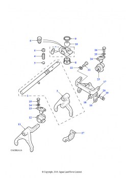 Селекторы и вилка в сборе (V8 бензиновый, 5-ступ. мех. коробка передач, Механическая коробка передач)