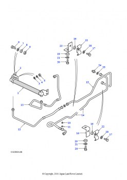 Масляный радиатор (V8 бензиновый, 5-ступ. мех. коробка передач, Механическая коробка передач)