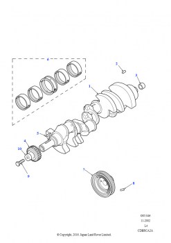 Коленч. вал и сопутств.элементы (3,9/4,0 л V8 бензин Efi, (+)