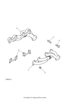 Выпускной коллектор (V8)
