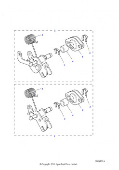 Дроссельные тяги (4,6 л V8 EFI L/R бензин, 4,0 л V8 L/R EFI бензин)