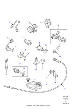 Датчики (4,6 л V8 EFI L/R бензин, 4,0 л V8 L/R EFI бензин)