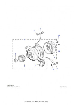 Генератор (2,5 л 6 цил. BMW дизель)