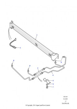 Масляный радиатор (С бензиновыми двигателями, 4-ступ. автомат. коробка передач, С бензиновыми двигателями, Автоматическая коробка передач)