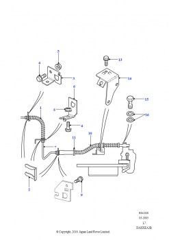 Задние тормозные трубки - с (V) VA346794