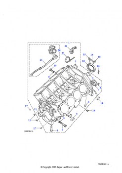 Блок Цилиндров (4,0 л V8 L/R EFI бензин, LHD, (+)