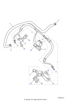 Шланги - подача и забор (2.0L I4 8V TCIE, RHD, Без кондиционирования воздуха)