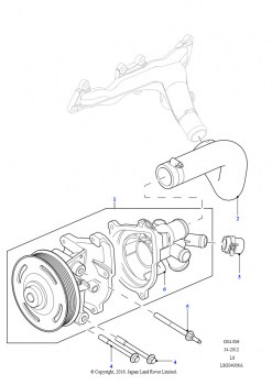 Насос охлаждающей жидкости (2.2L 16V TC I4 DSL 122PS PUMA)