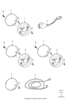 Лампы задние - указатель поворота, противотуманная фара и фонарь заднего хода