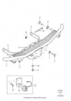 Задняя подножка с буксировочным приспособлением