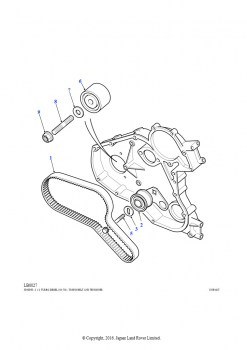 Ремень ГРМ и натяжитель (2.5L 300 Tdi)