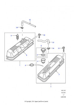 Крышка клапанных коромысел (V8 EFI)