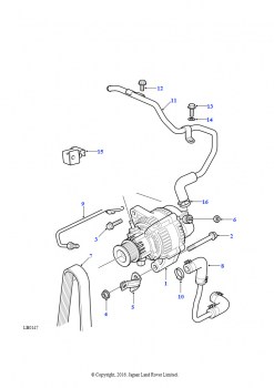 Генератор (2.0L I4 8V TCIE, Без кондиционирования воздуха)