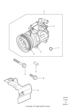 Компрессор системы кондиционирования воздуха (2,5 л KV6 бензин, Автоматическая коробка передач, С Кондиционированием Воздуха)