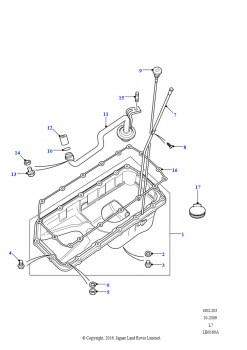 Картер (4,6 л V8 EFI L/R бензин, 4,0 л V8 EFI бензин)