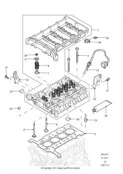 Головка цилиндров (2.4L Duratorq-TDCi HPCR(140PS)-Puma)