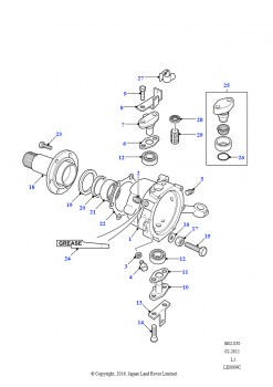 Корпус поворотного кулака - начиная с (V) LA930456