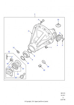 Дифференциал задний (С мостом Land Rover)