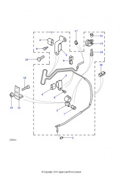 Шланги - возврат (2.0L I4 8V TCIE, LHD)