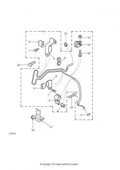 Шланги - возврат (2.0L I4 8V TCIE, RHD)