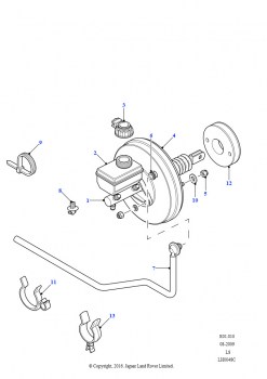 Главный цилиндр и исполнительный механизм (АБС.торм.,действ.на все колес.)