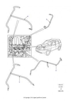 Сапун двигателя (2,5 л KV6 бензин, Автоматическая коробка передач)