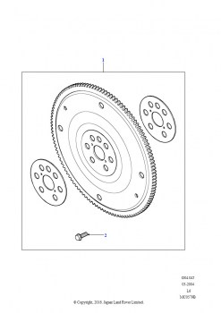 Маховик и сцепление (2,5 л KV6 бензин, Автоматическая коробка передач)