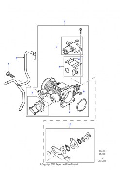 Корпус дроссельной заслонки (2,5 л KV6 бензин, Автоматическая коробка передач, Без круиз-контроля)