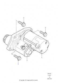 Стартер (2,5 л KV6 бензин, Автоматическая коробка передач)