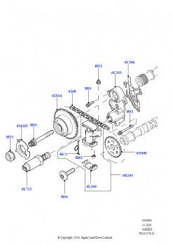 Газораспределительный механизм (Верхний, M62 B44 4.4 V8 бензин)