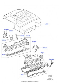 Впускной коллектор (Lion дизель 2.7 V6 (140 кВт))