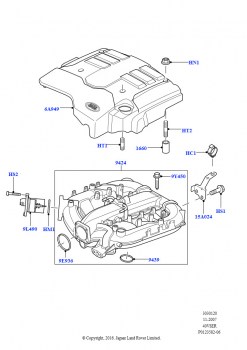 Впускной коллектор (Cologne V6 4.0 EFI (SOHC))