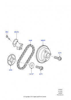 Газораспределительный механизм (Верхний, AJ бензин 4.4 V8 EFI (220кВт))