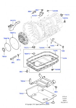 Внешние эл-ты коробки передач (6-ступ.автом.ZF 6HP26Steptronic)