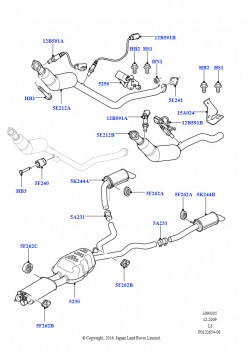 Система выпуска (Cologne V6 4.0 EFI (SOHC))