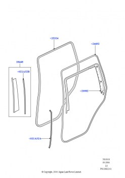 Задние двери, петли и уплотнители (Отделка и уплотнения)