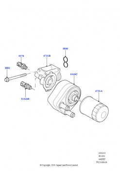 Масляный радиатор и фильтр (AJ бензин 4.4 V8 EFI (220кВт))