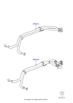 Шланги отопителя (Передний, Cologne V6 4.0 EFI (SOHC))