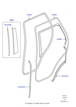 Задние двери, петли и уплотнители (Отделка и уплотнения)