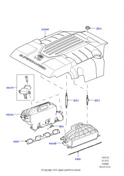 Впускной коллектор (AJ бензин 4.2 V8 Supercharged)