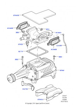Компрессор супернаддува (AJ бензин 4.2 V8 Supercharged)