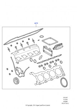 Комплект прокладок двигателя (AJ бензин 4.2 V8 Supercharged)