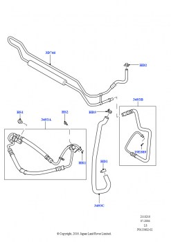 Пит.и возвр.шланги усил.рул.упр. (AJ бензин 4.4 V8 EFI (220кВт))